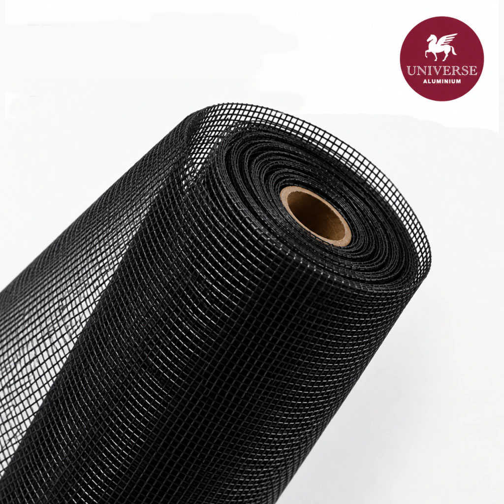 Rollo tejido petscreen negro Universe para hogares con mascotas - UNALUM S.A.