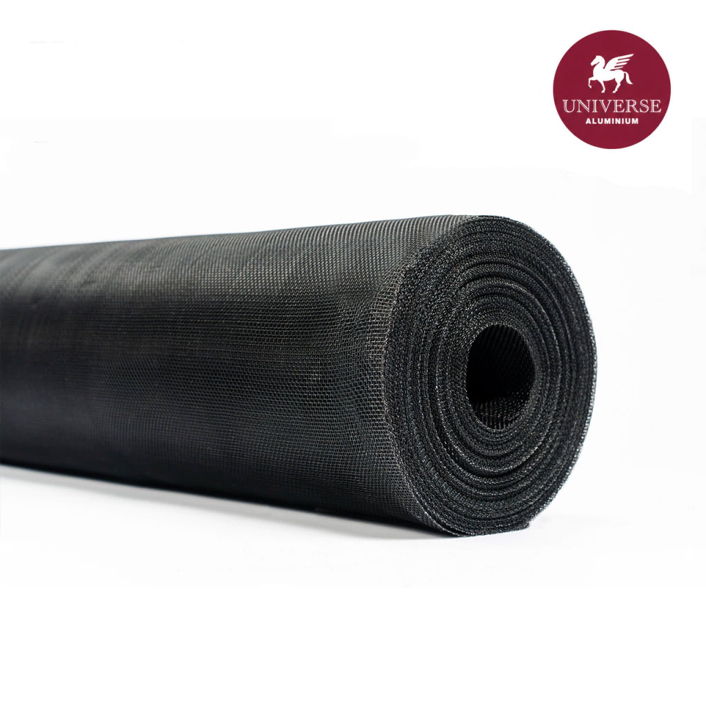 Rollo tejido mosquitero aluminio negro Universe - UNALUM S.A.